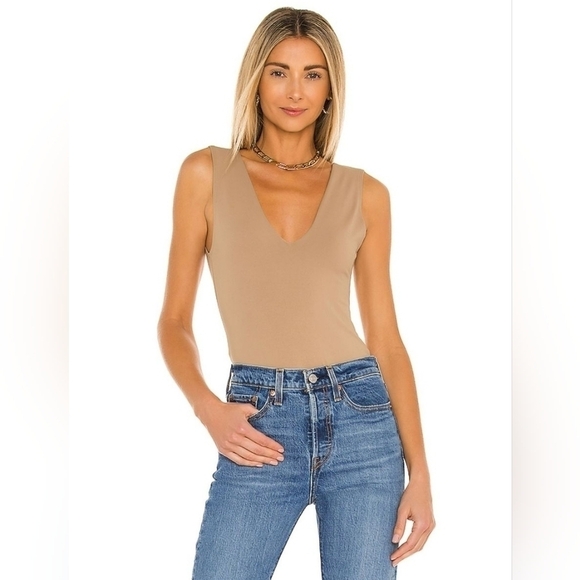 Intimately Free People Keep It Sleek Bodysuit Neutral Size M - Picture 2 of 7